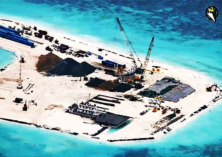南海岛礁建设最新照片及其背后的温馨故事揭秘